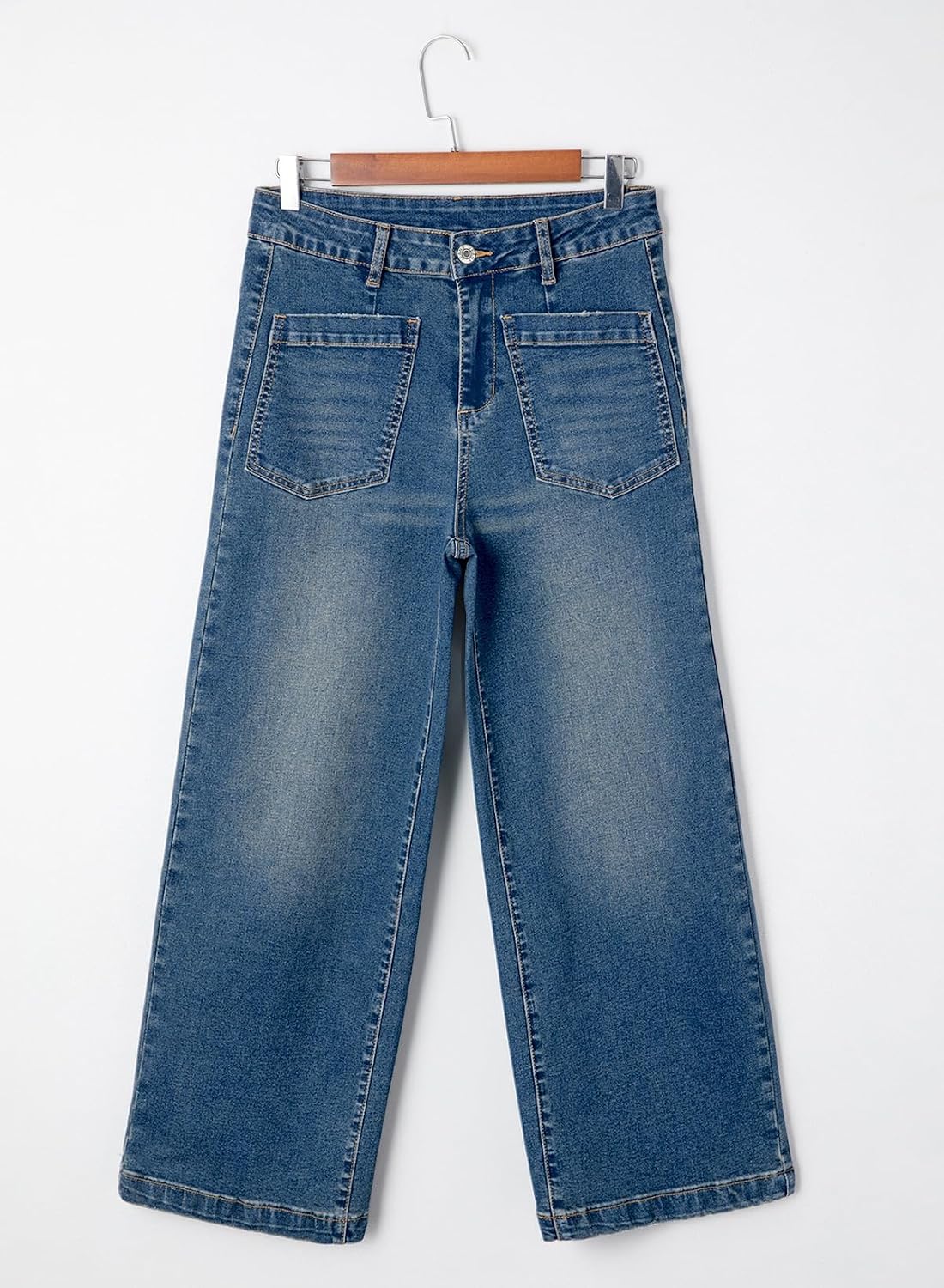 Detalle 2 de Sidefeel Wide-Leg Jeans, Up to 28-Inch Inseam