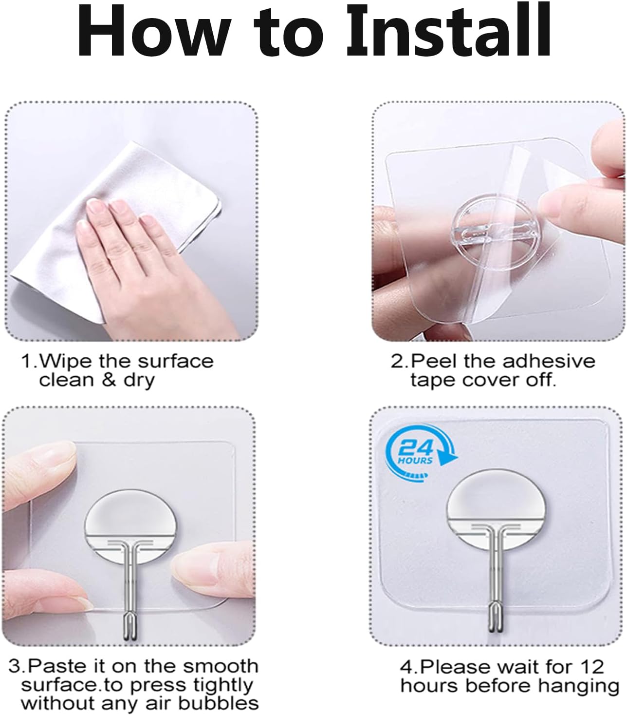 Thumbnail 5 de Adhesive Hooks 12-Pack ⚙