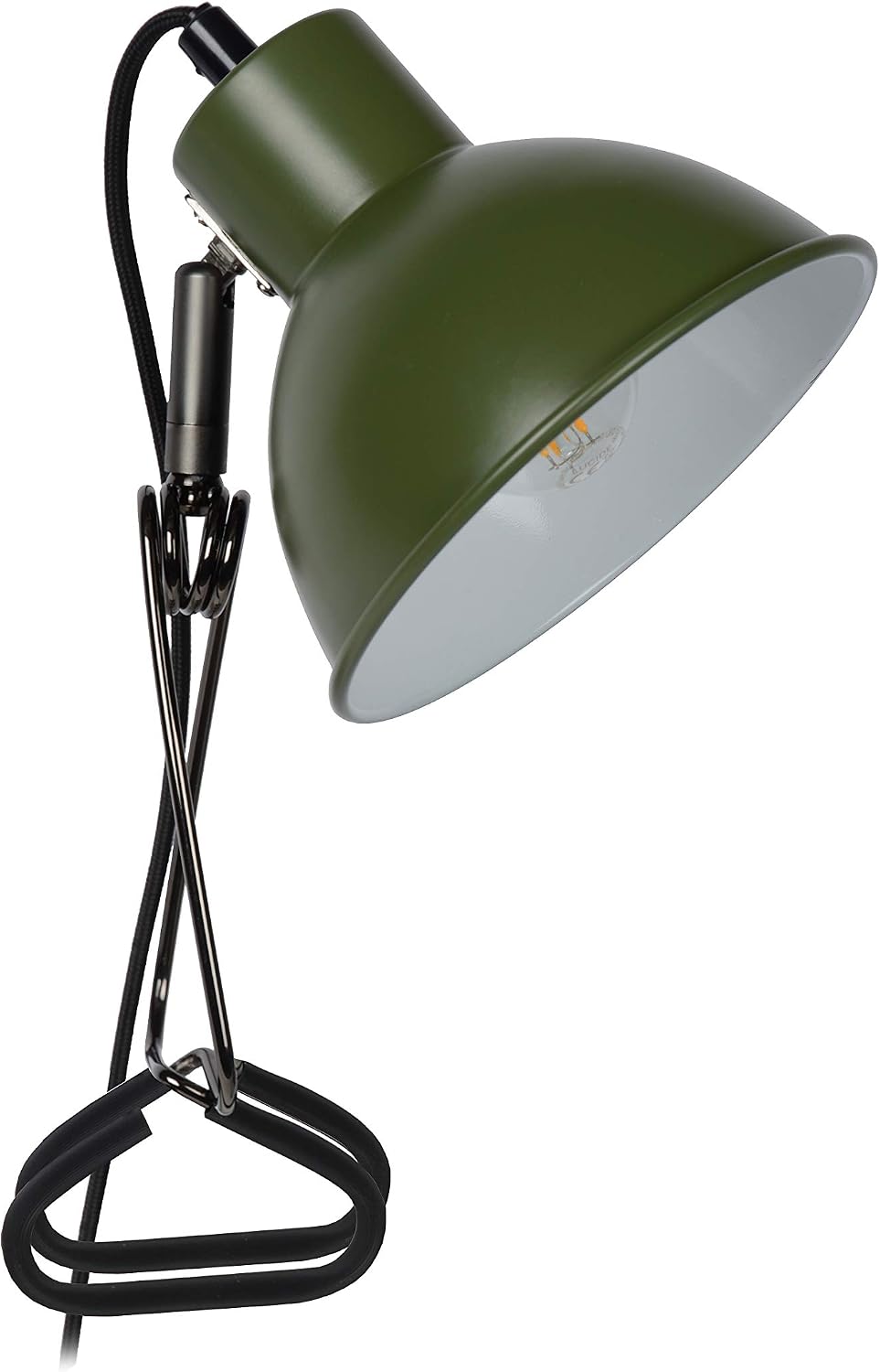 Thumbnail 1 de LUCIDE MOYS 45987/01/33 – zielona lampa zaciskowa ze stali, obrotowa