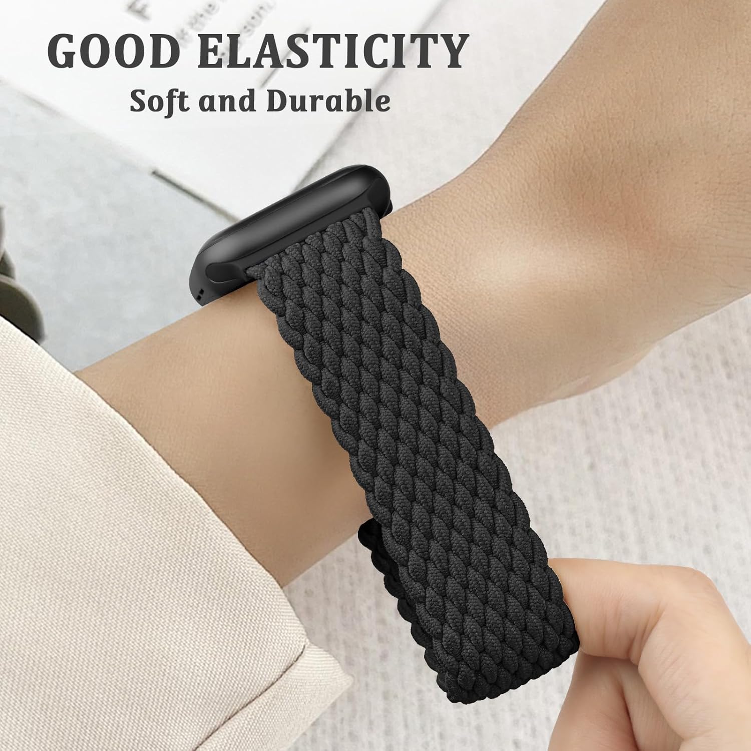 Thumbnail 3 de DigiHero Braided Loop Nylon Watch Strap for Apple Watch (40–46mm) with Magnetic Buckle