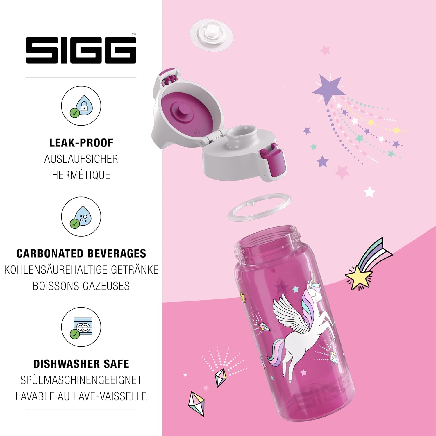 Detalle de Sigg Viva One 0,5L Trinkflasche fĂŒr Kinder đ
