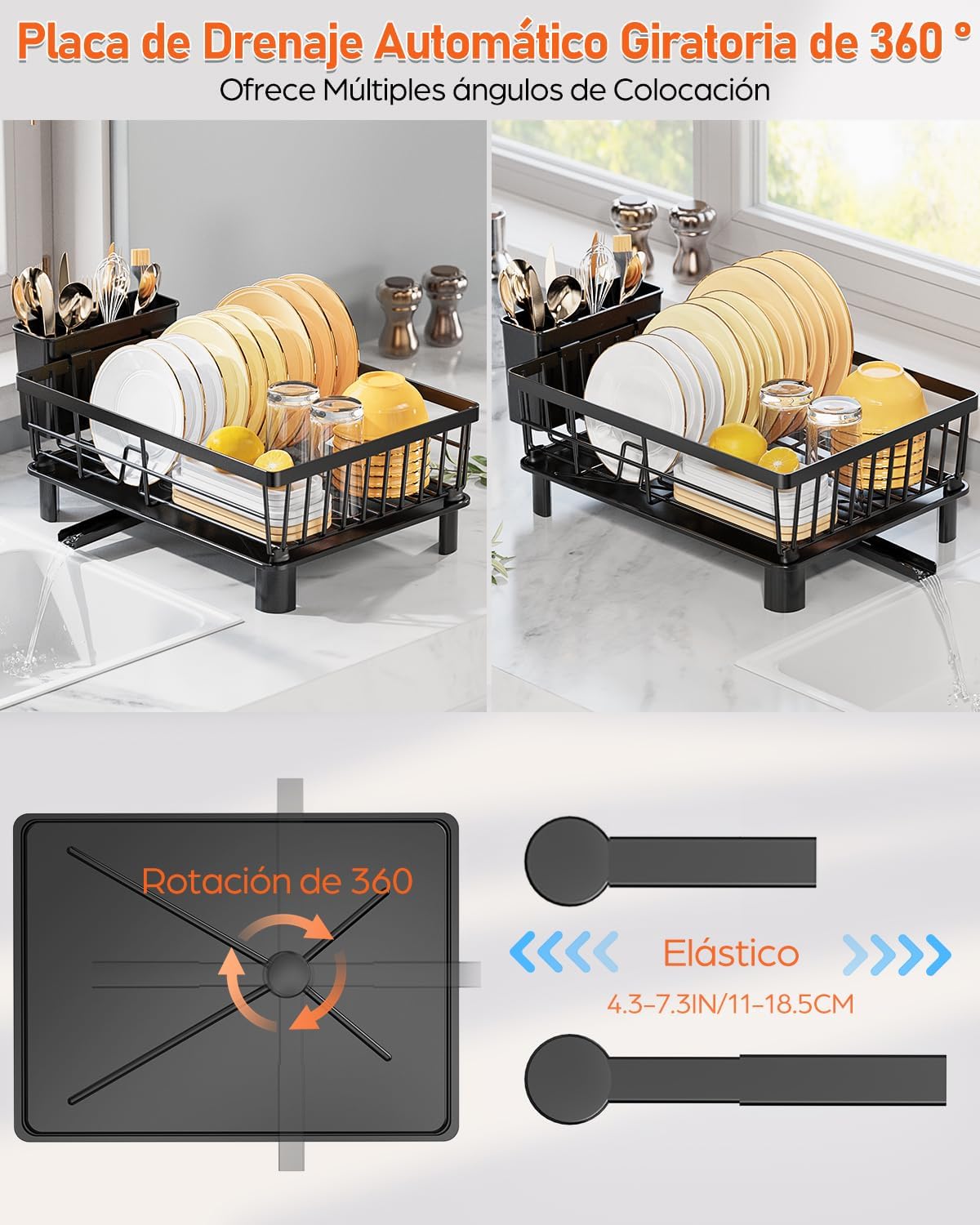 Detalle 2 de LIONONLY Escurreplatos ahorro espacio