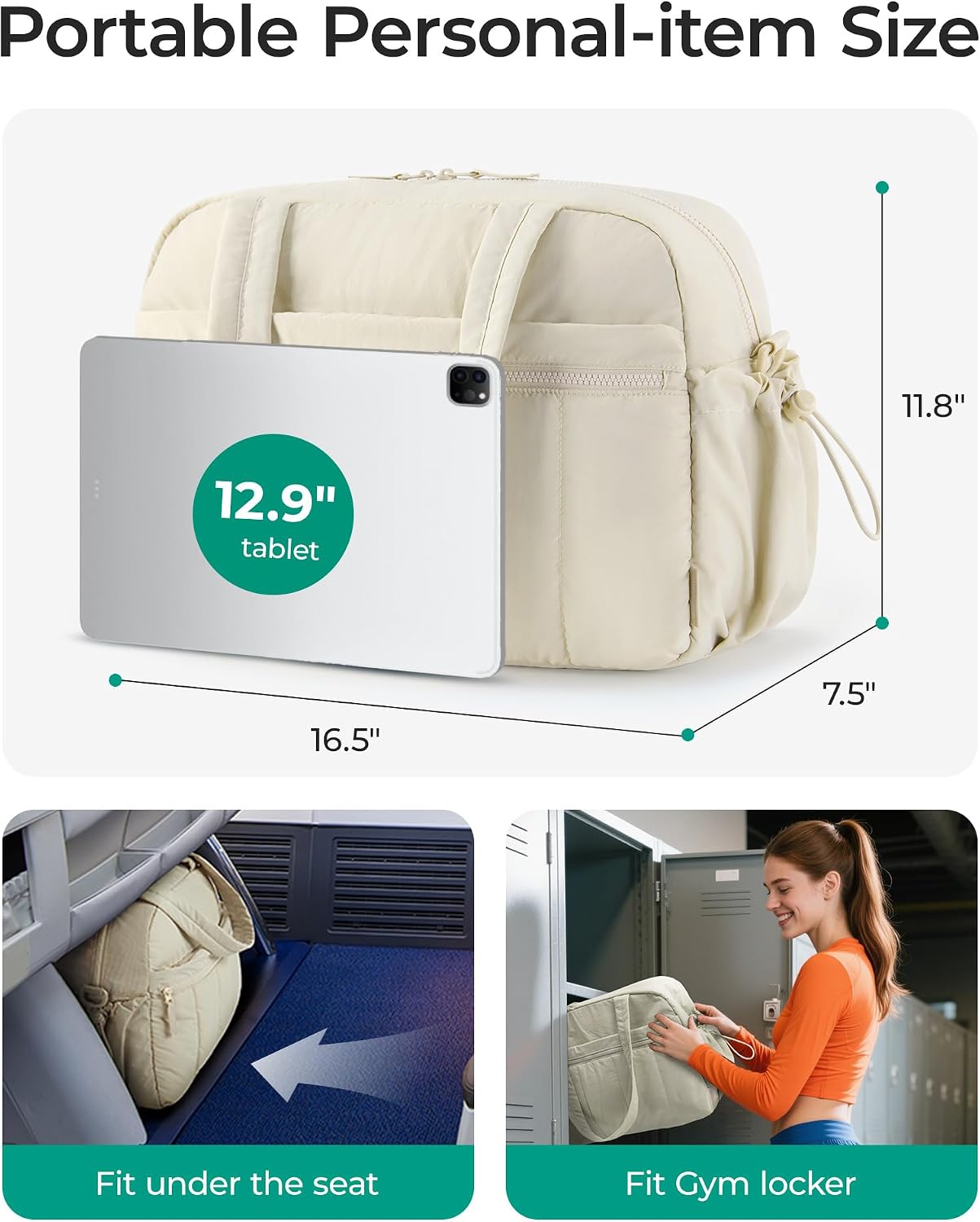 Thumbnail 2 de BAGSMART Womens Gym Bag 24L travel bag