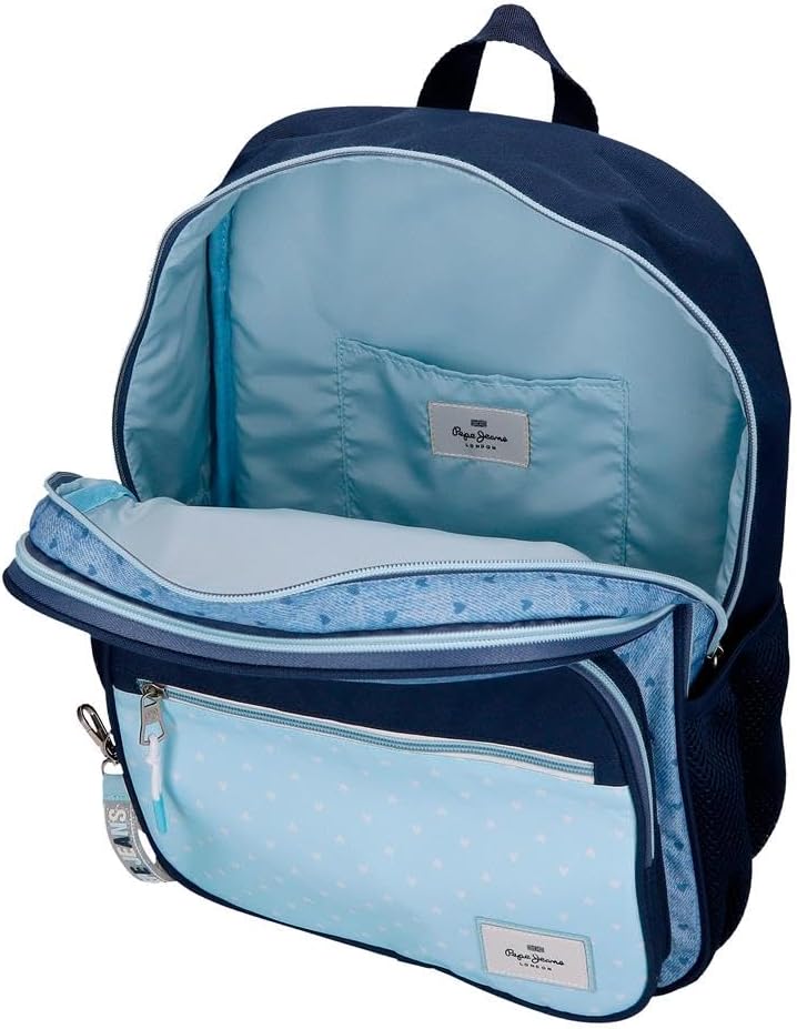 Detalle 2 de Pepe Jeans Noni denim Mochila escolar 30x40x12 cm
