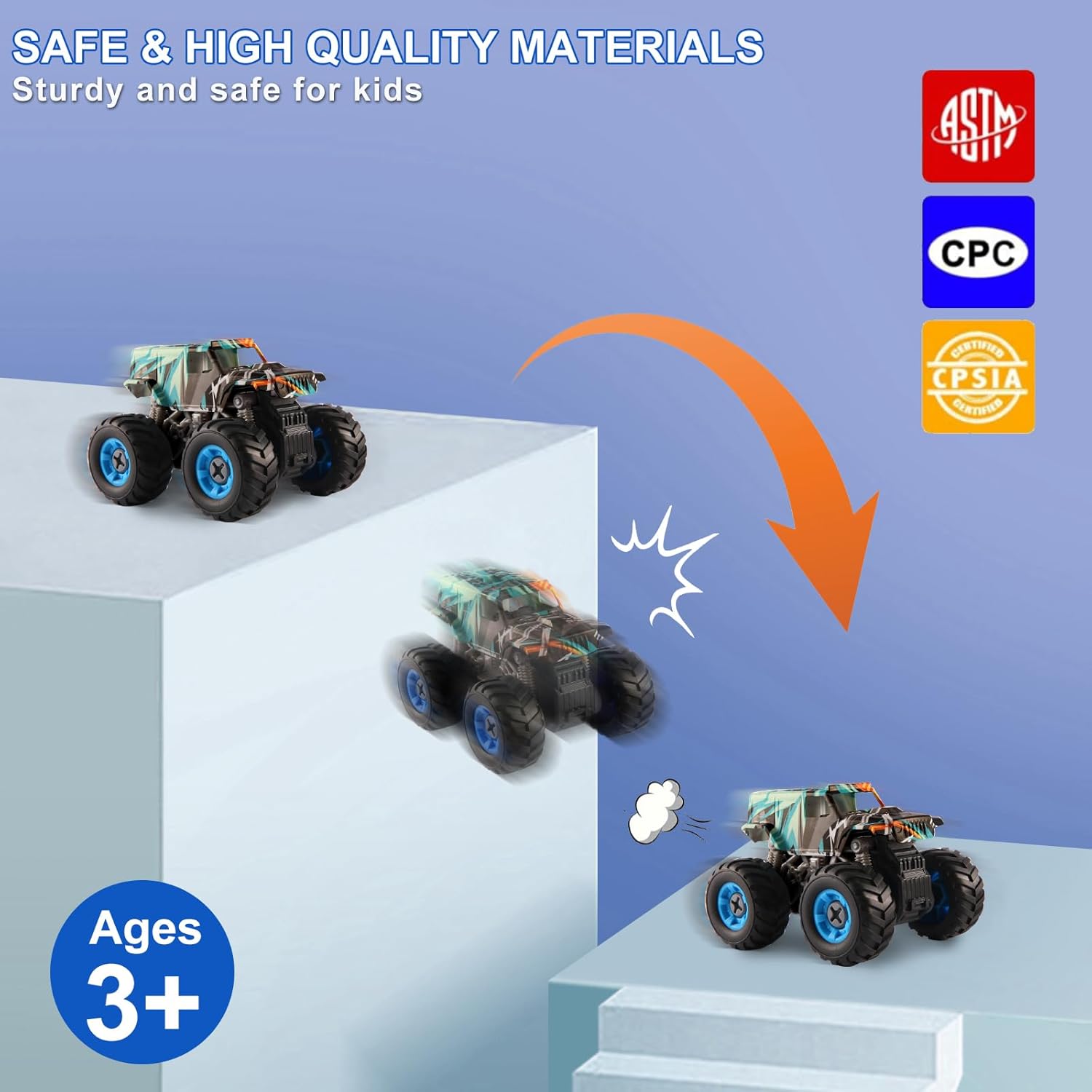 Thumbnail 4 de Trovogil Take Apart Monster Truck Toys for Kids (3–8): STEM Build-and-Play Set with Drill, Storage Box