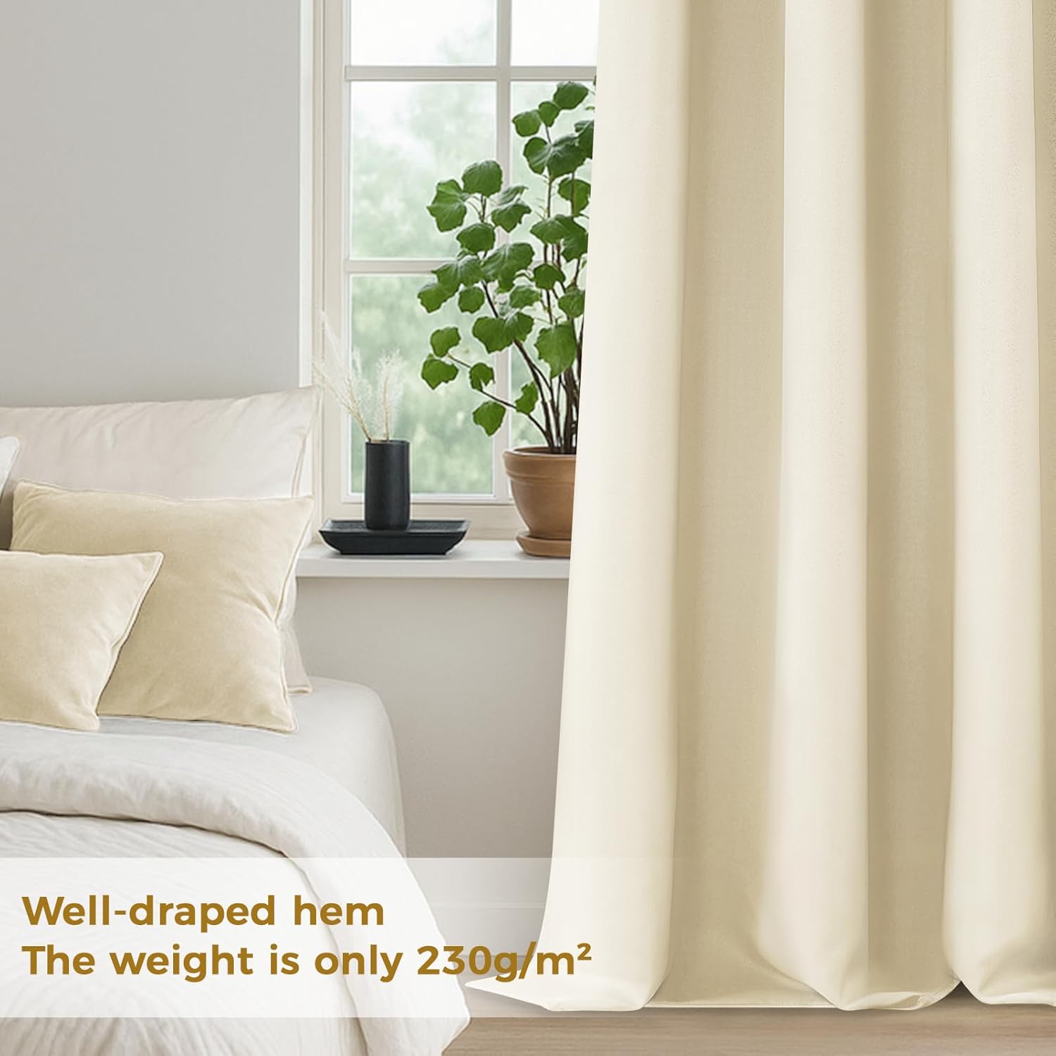 Thumbnail 4 de MRTREES Verdunkelungsvorhänge Beige 140x230