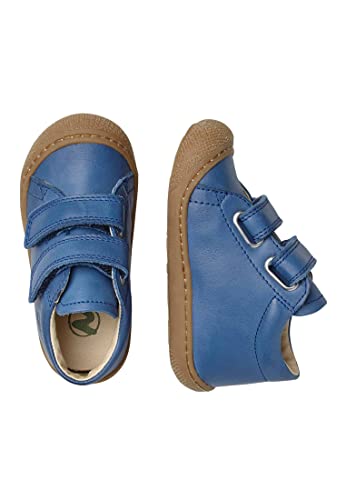 Detalle de Naturino Chaussures Premiers Pas en Cuir, Bleu-Marron, Taille 18