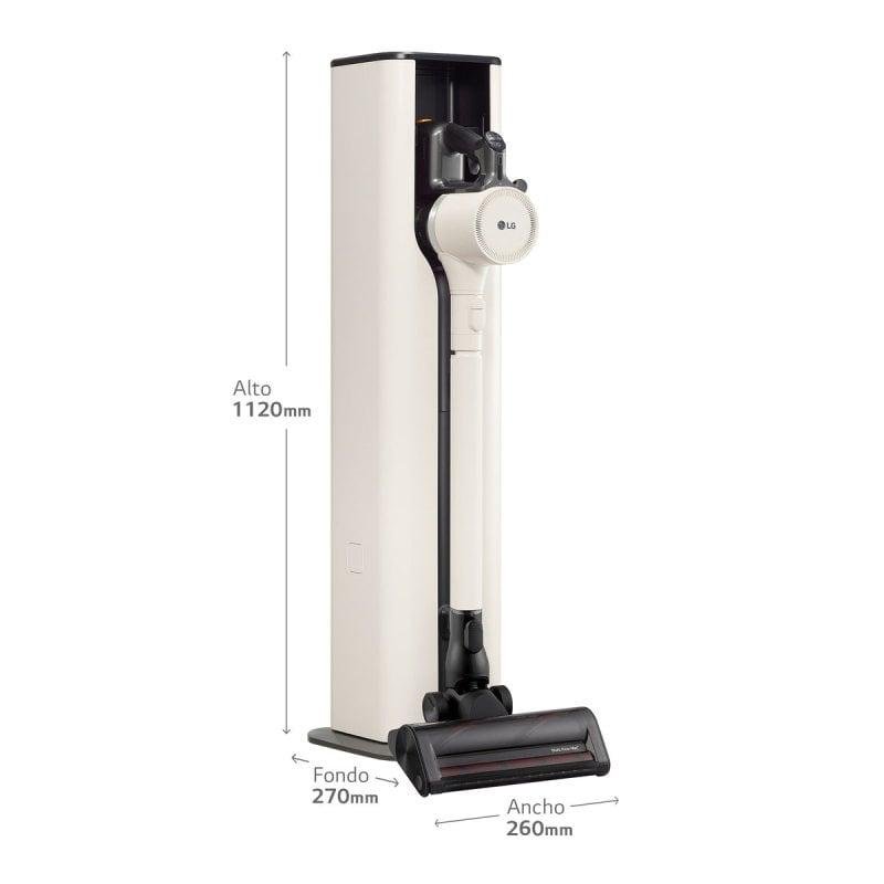 Detalle de LG All-in-One Kompressor: Aspiradora escoba sin cable con autovaciado y sistema de compresión de polvo (260 W)