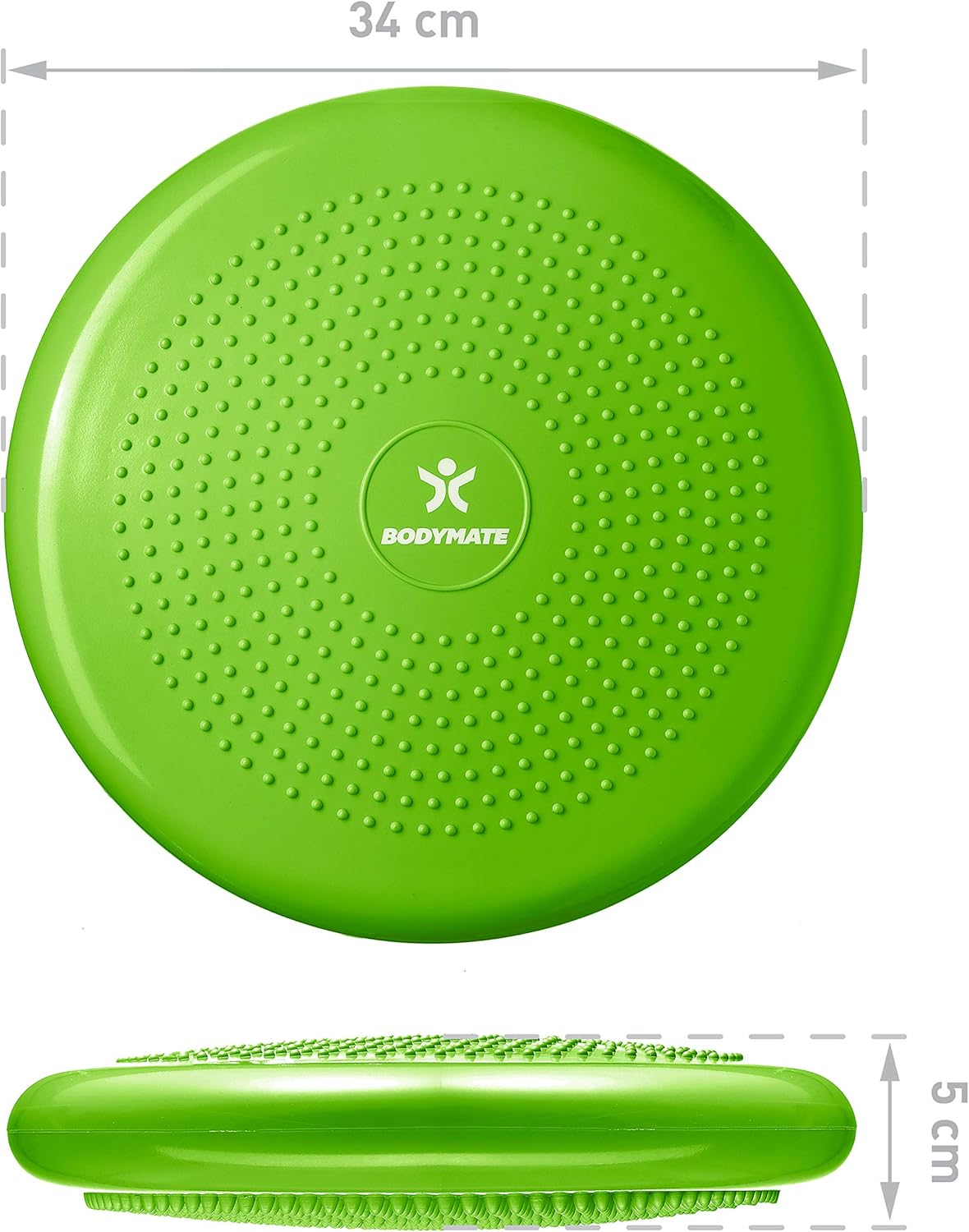 Thumbnail 5 de BODYMATE Balance-Kissen mit Pumpe (Ø 34 cm) – propriozeptives Instabilitätskissen für Core- und Rückentraining