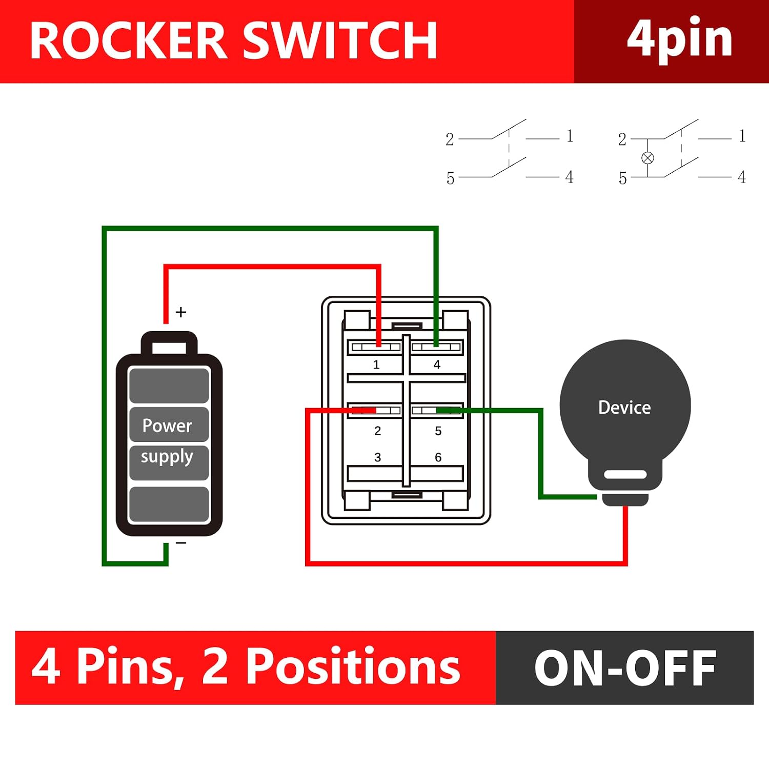 Detalle 1 de FILN Rocker Switch 30A