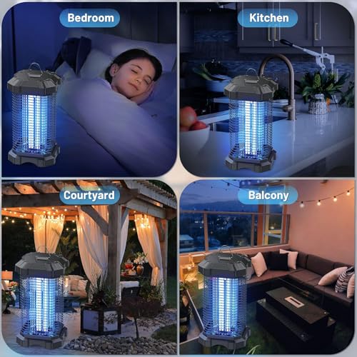 Detalle de Jawlark Lámpara Antimosquitos 4200V 18W: Mata Mosquitos Eléctrico para Interior y Exterior
