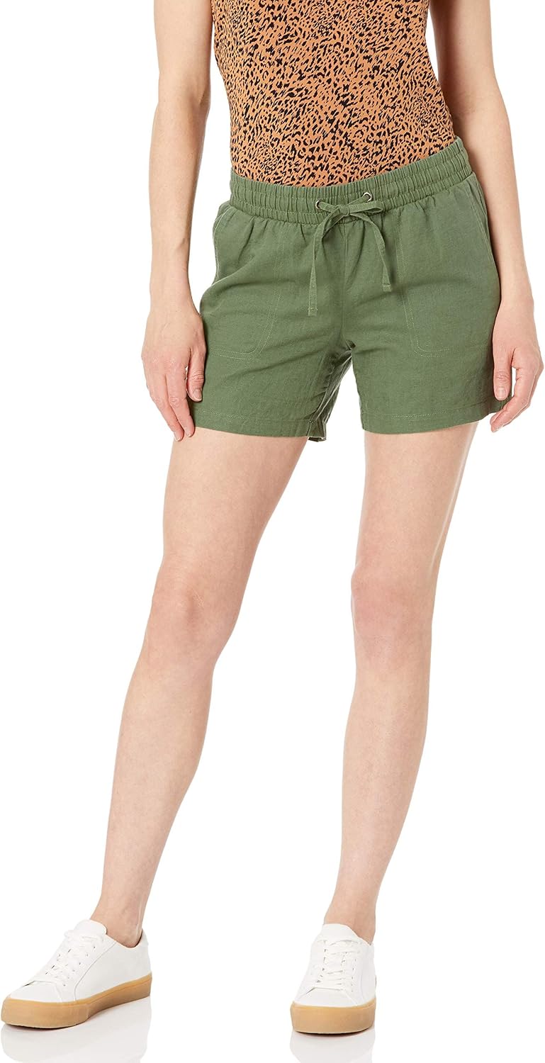 Detalle de Amazon Essentials Linen Blend Shorts 5-inch
