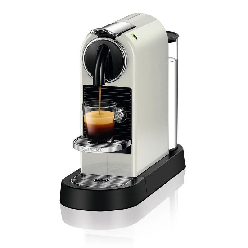Detalle de DeLonghi Citiz EN 167: Cafetera Nespresso blanca, rápida y compacta