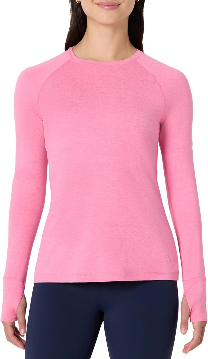 Detalle de Amazon Essentials Women's Athletic Soft Performance Lightweight Stretch Long Sleeve Layering Workout Top