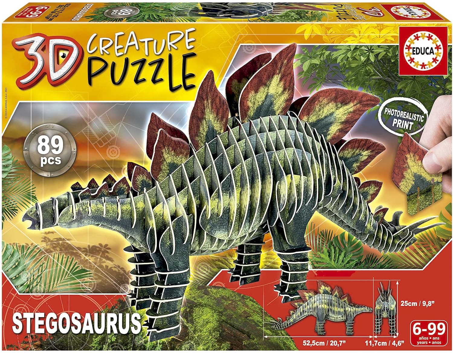 Thumbnail 2 de 3D Puzzle T-Rex (Educa 19182) mit 82 Teilen für Kinder & Erwachsene ab 6 Jahren