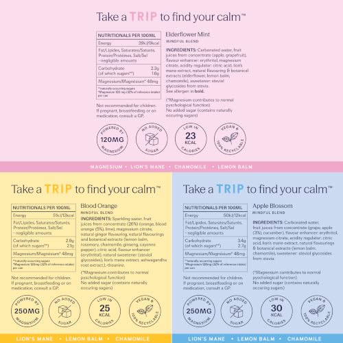 Thumbnail 1 de TRIP Calm Magnesium Drink 12pack: Mindful Mixed Pack with 120mg Magnesium