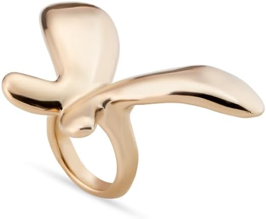 Detalle de UNOde50 Bague plaquée or 18 carats en forme de papillon moyen