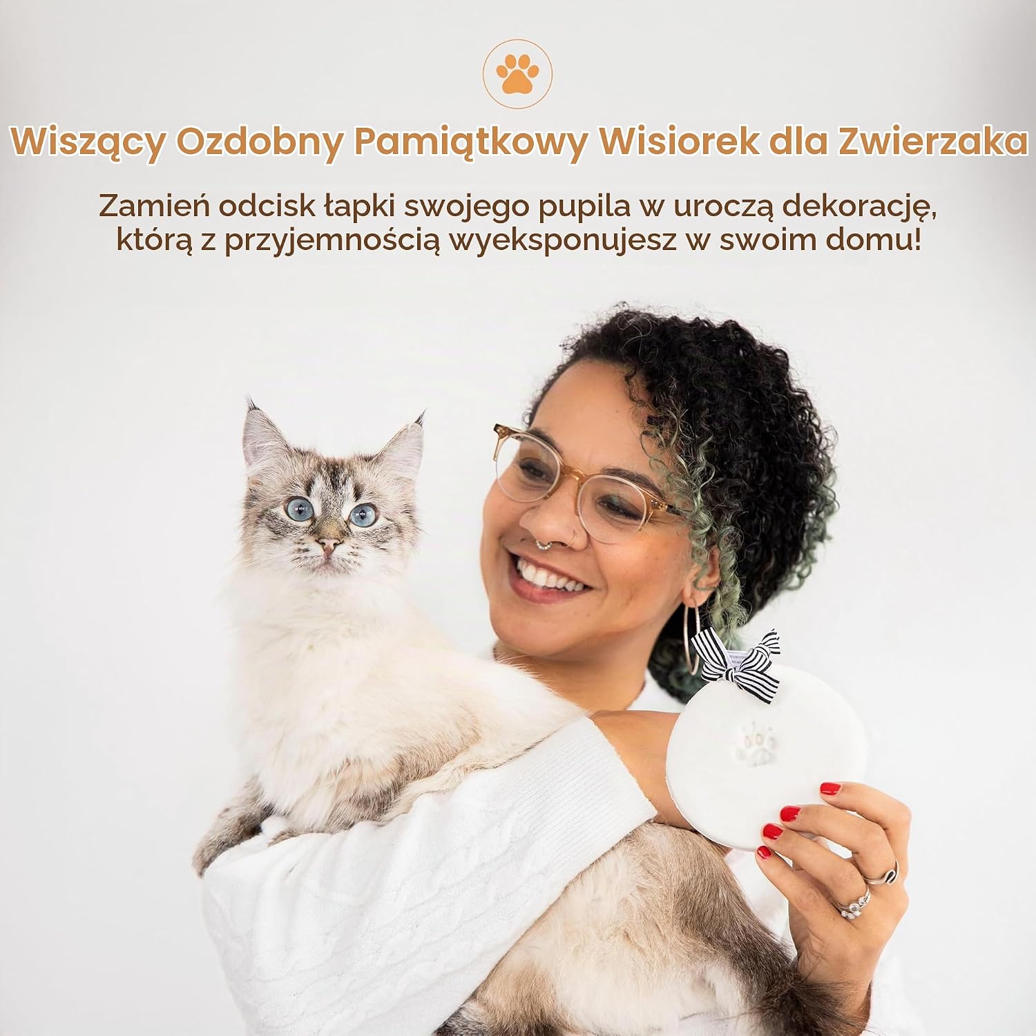 Detalle de Pearhead Pet Paw Prints – zestaw z gliną do wykonania odcisku łapy