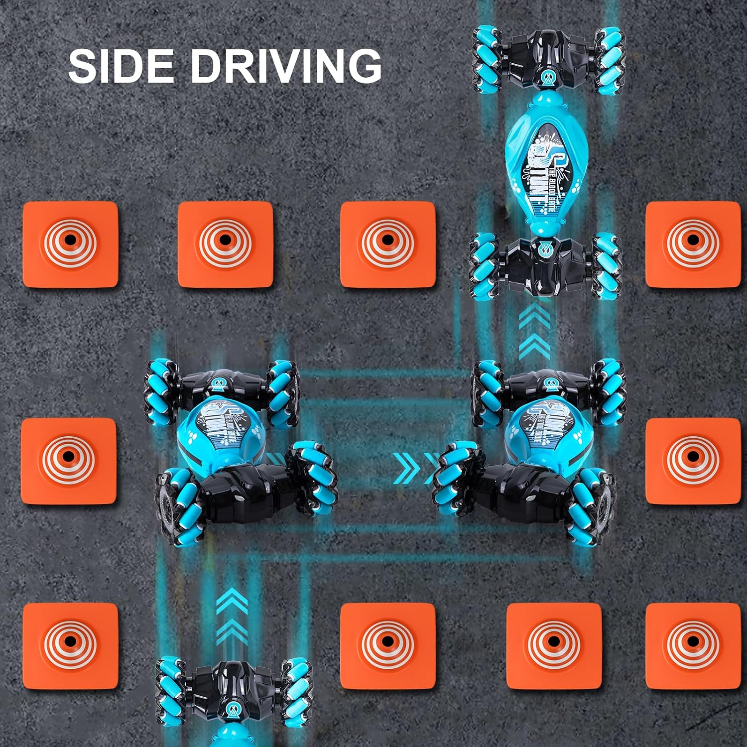 Thumbnail 5 de Ltteaoy Double Sided Rotating 4WD RC Car 360°