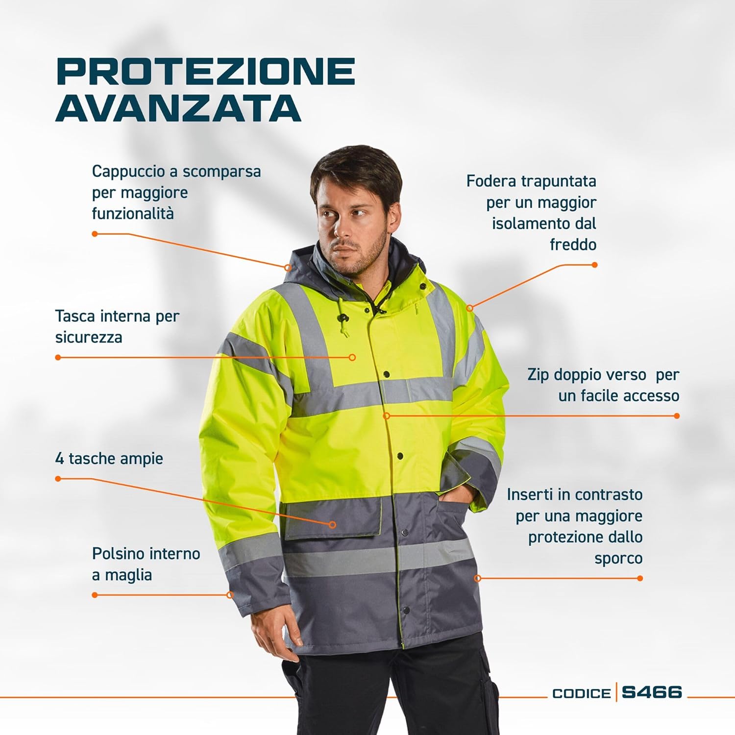 Thumbnail 3 de Portwest S466YGYM Giacca Imbottita M 🧥