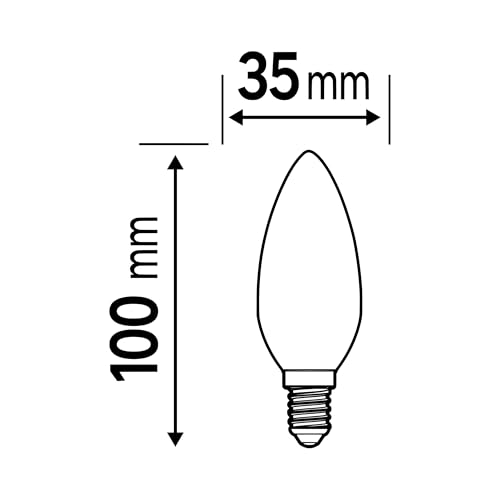 Detalle de Osram Star Filament-Lampe für E14-Sockel – mattes Glas, 4000K, 806 Lumen, 3er-Pack
