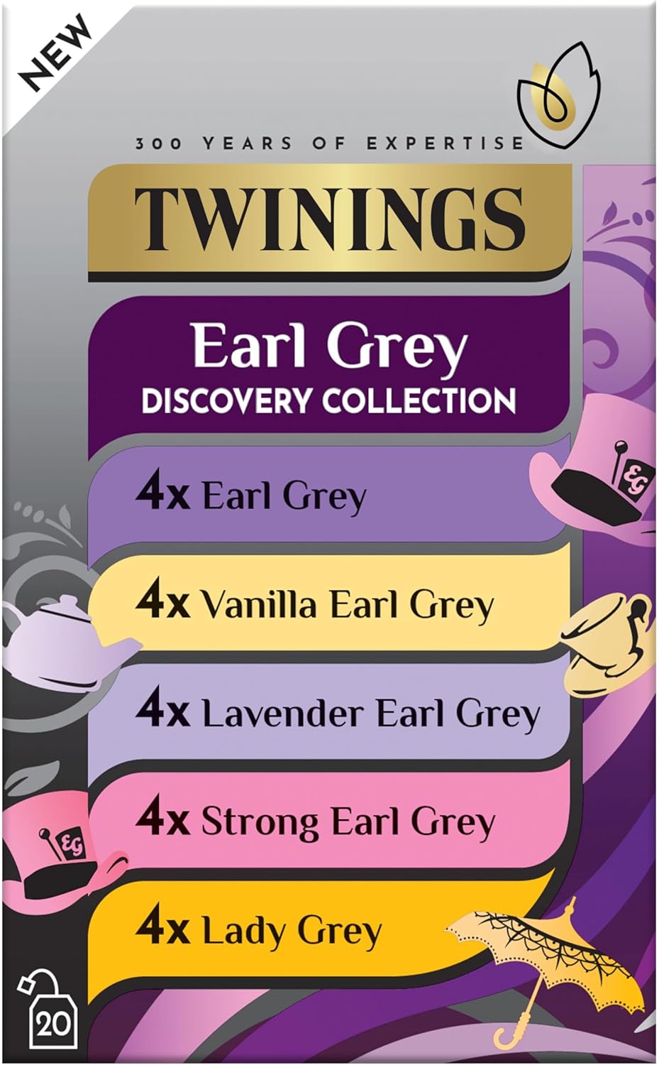 Detalle de Twinings Earl Grey Collection HT 4x20x2g IFN