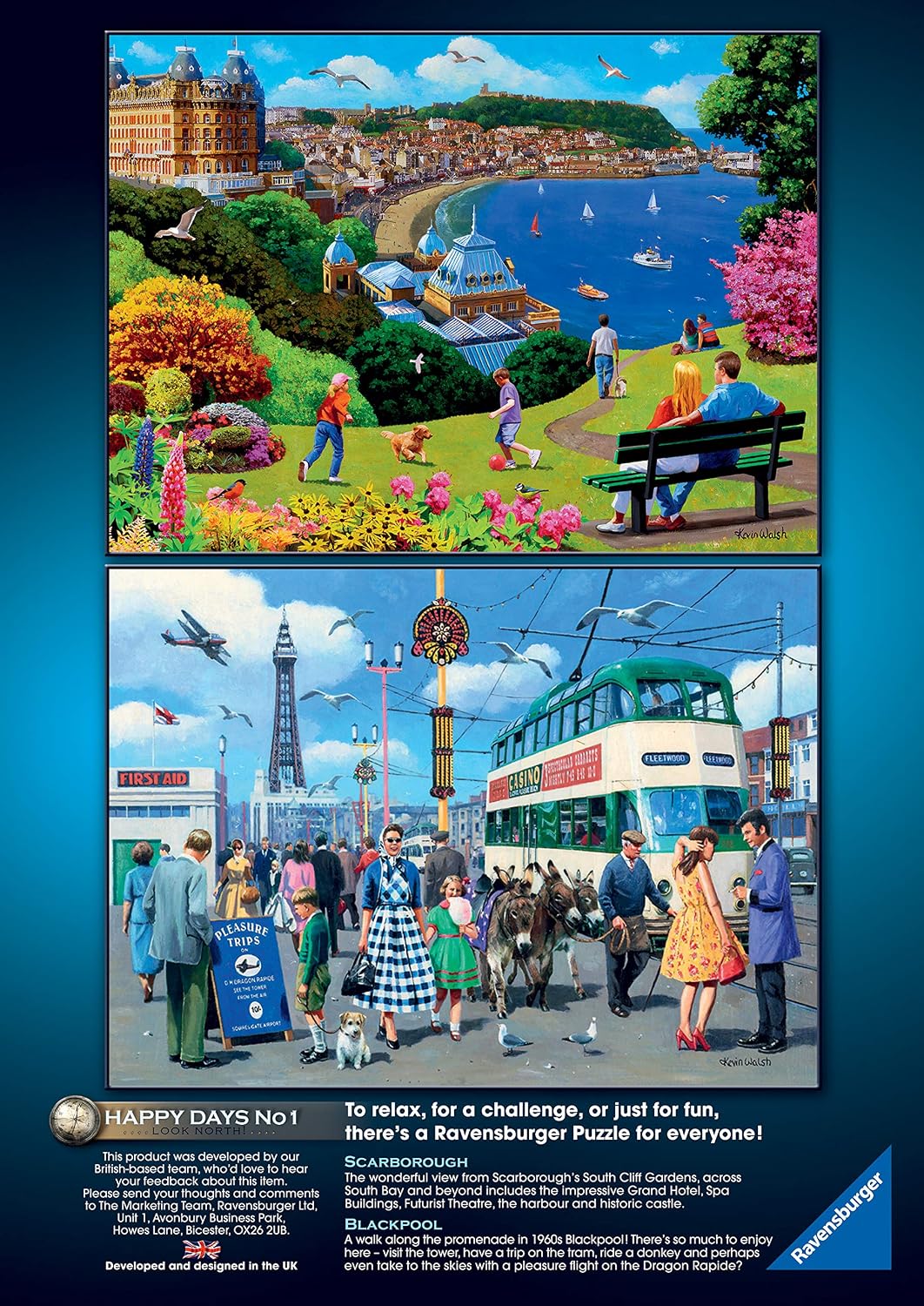 Thumbnail 5 de Ravensburger Happy Days Collection No.1 “Look North” 4x 500-Piece Jigsaw Puzzle (Age 10+)