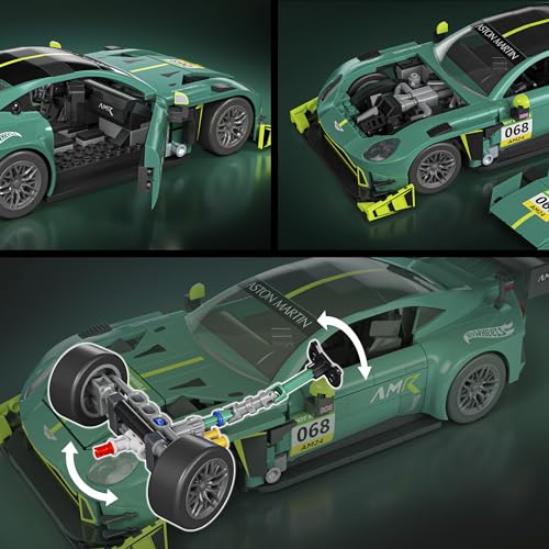 Thumbnail 5 de Mattel Brick Shop Hot Wheels Aston Martin Vantage GT3 a escala 1:16