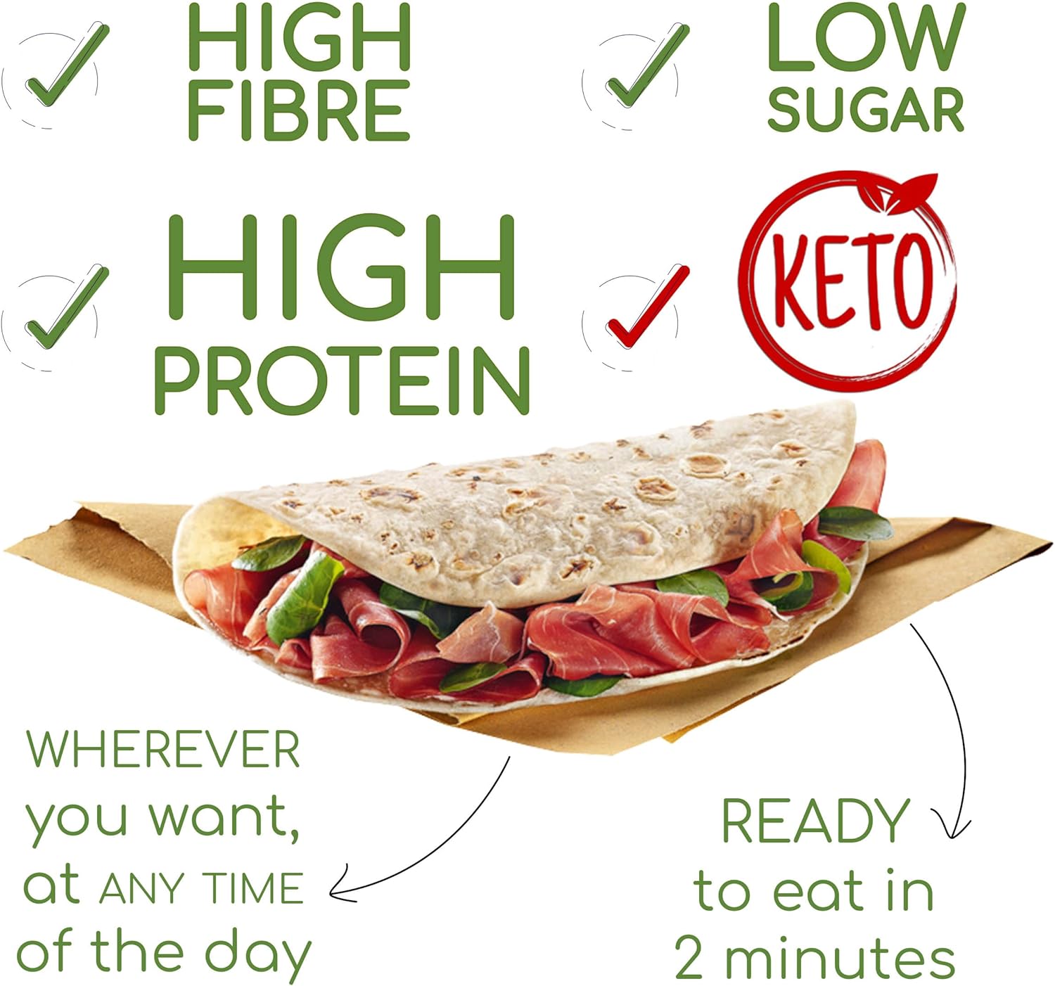 Thumbnail 4 de 4 piadinas protéiques Line@diet (1 paquet de 4) – pour la phase 1