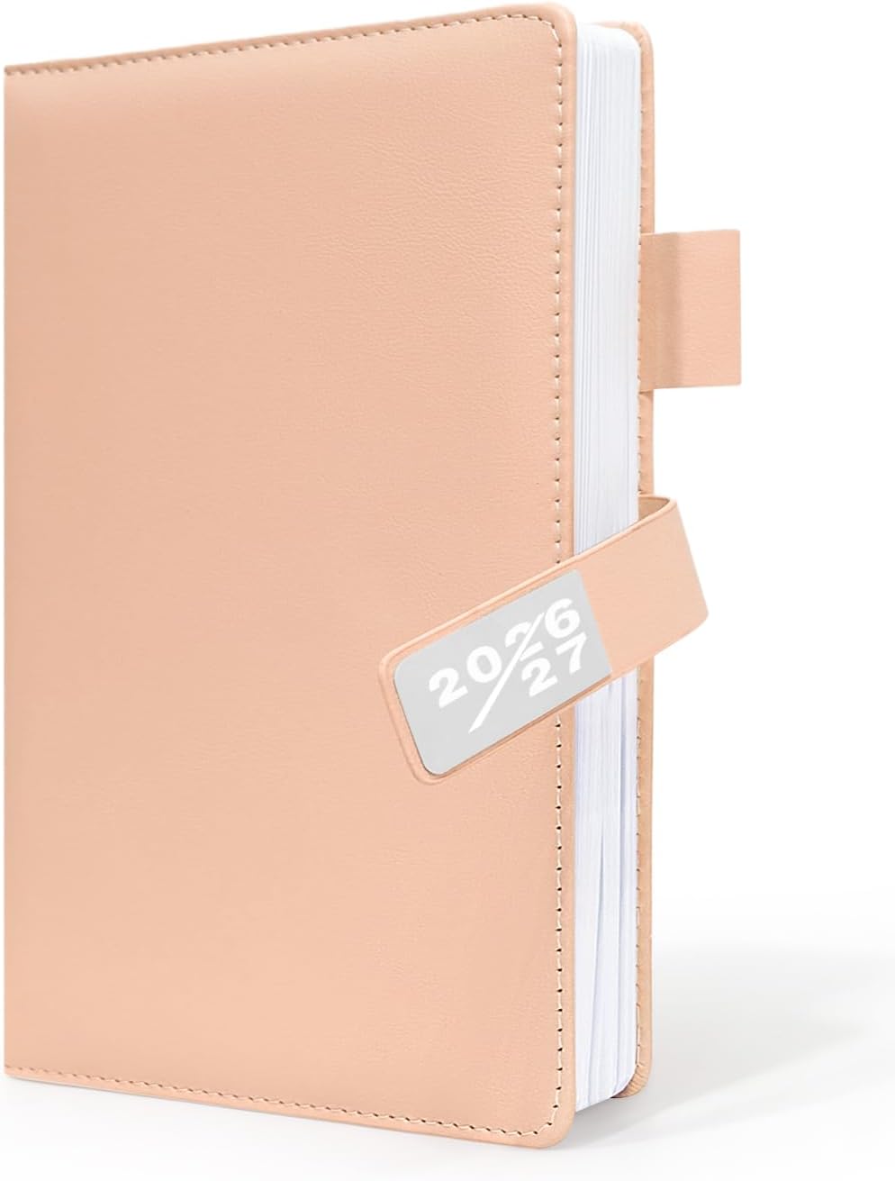 Detalle de HW CASA Diario 2026/2027 – Agenda settimanale A5 Multilingue con chiusura magnetica e PU a protezione