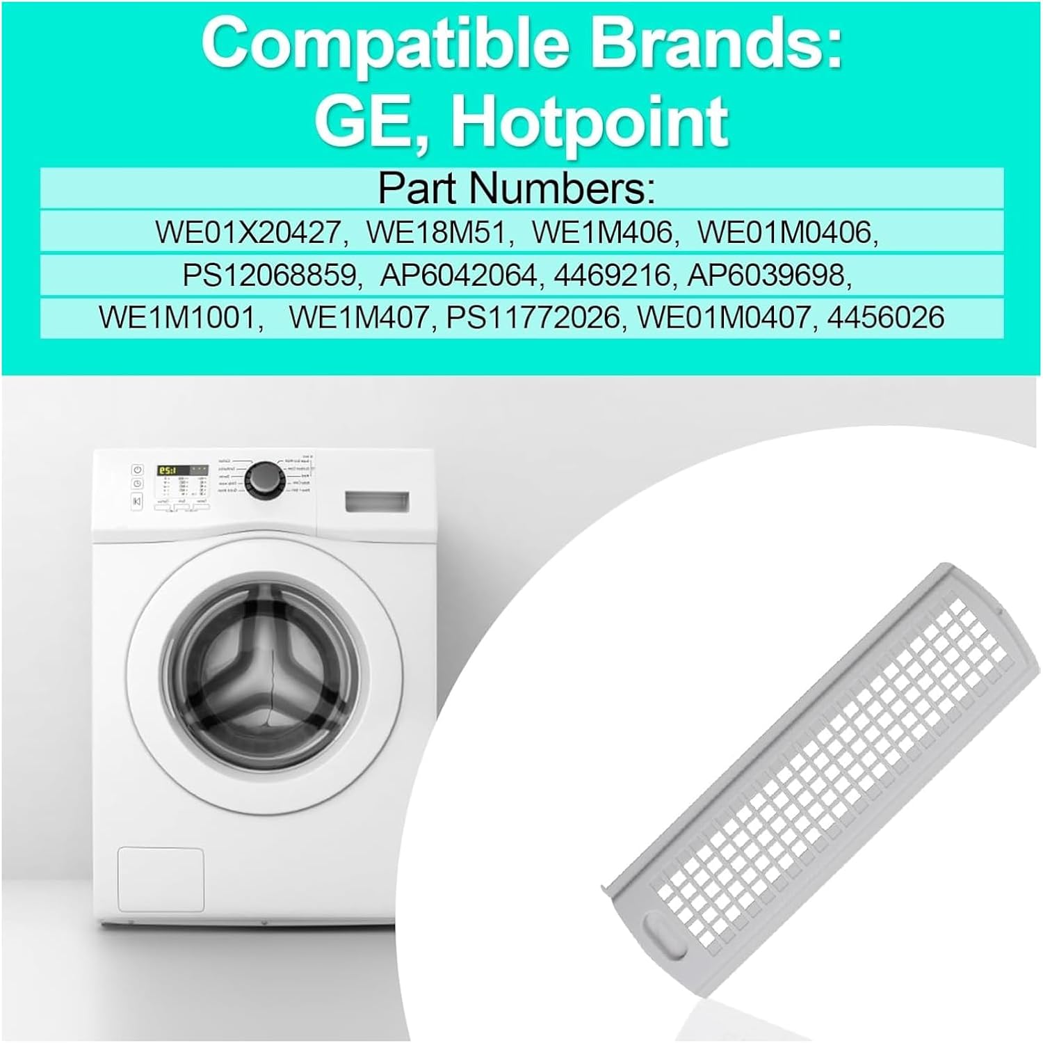 Detalle 2 de WE01X25914 Dryer Lint Filter Grid