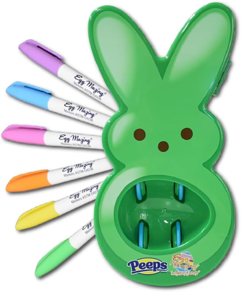 Detalle de Eggmazing Egg Decorator Peeps Bunny 6 markers