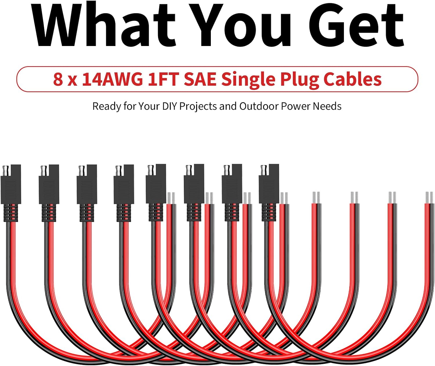 Thumbnail 6 de SAE quick-disconnect cable, 14 AWG