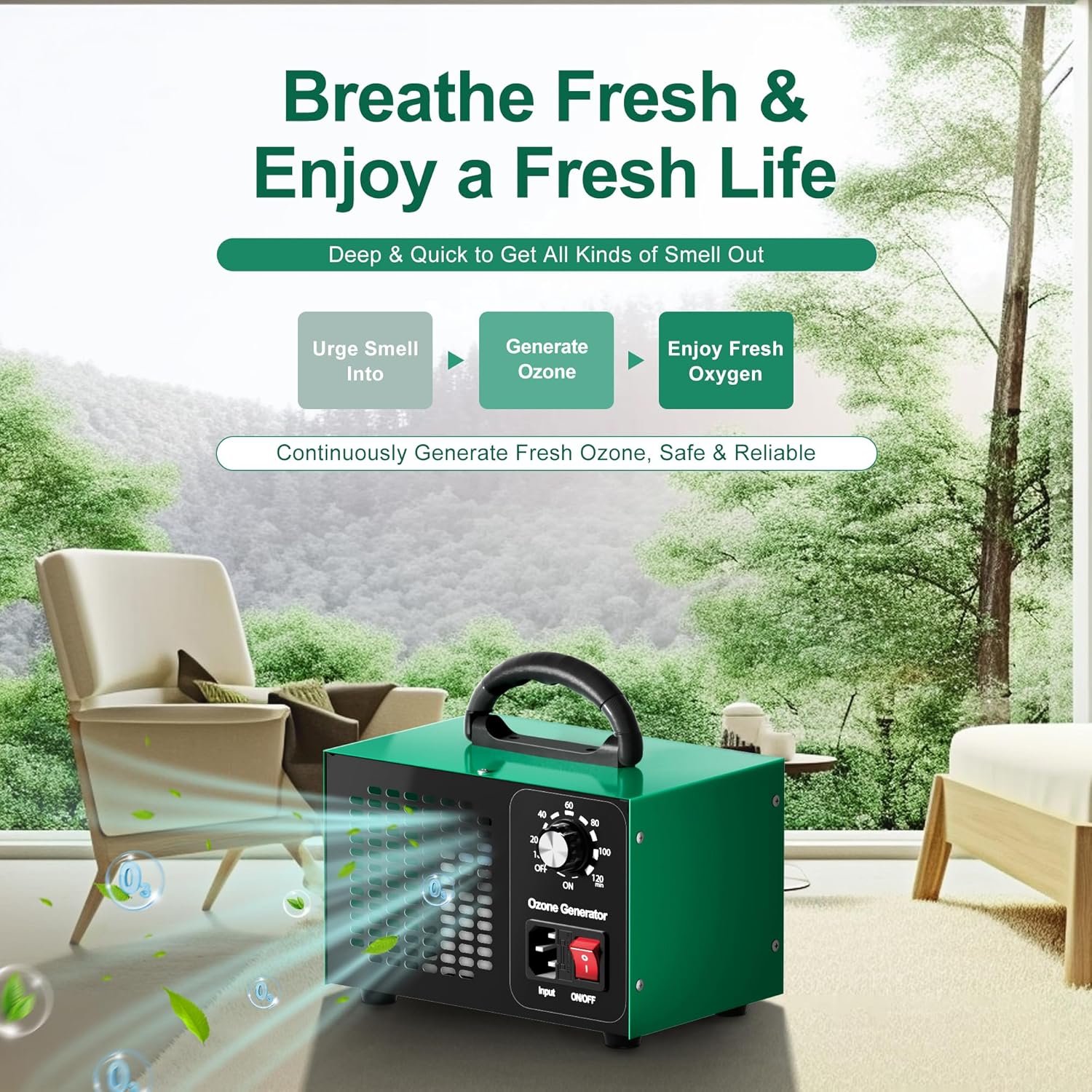 Thumbnail 3 de Ozone Generator 45,000mg/h O3 Car Deodorizer (Home/Industrial Air Ionizer)