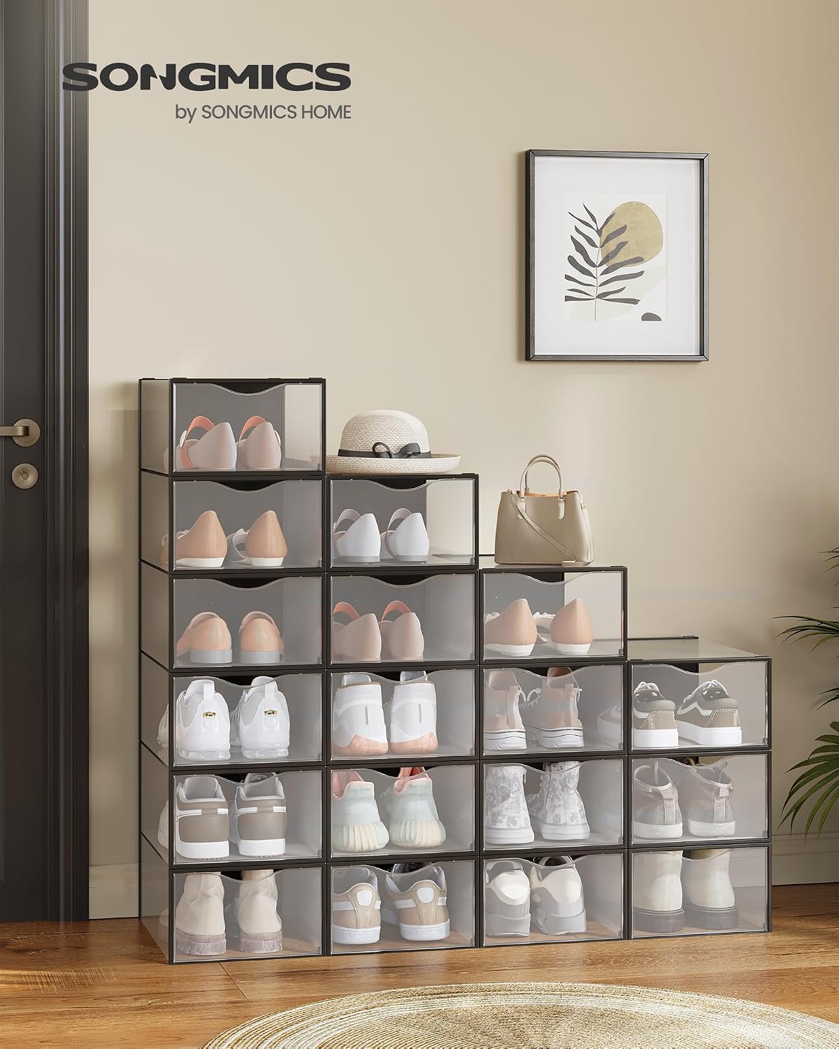 Thumbnail 1 de SONGMICS Scatole Contenitori Scarpe 18 pezzi 33,2x23x14,5 cm