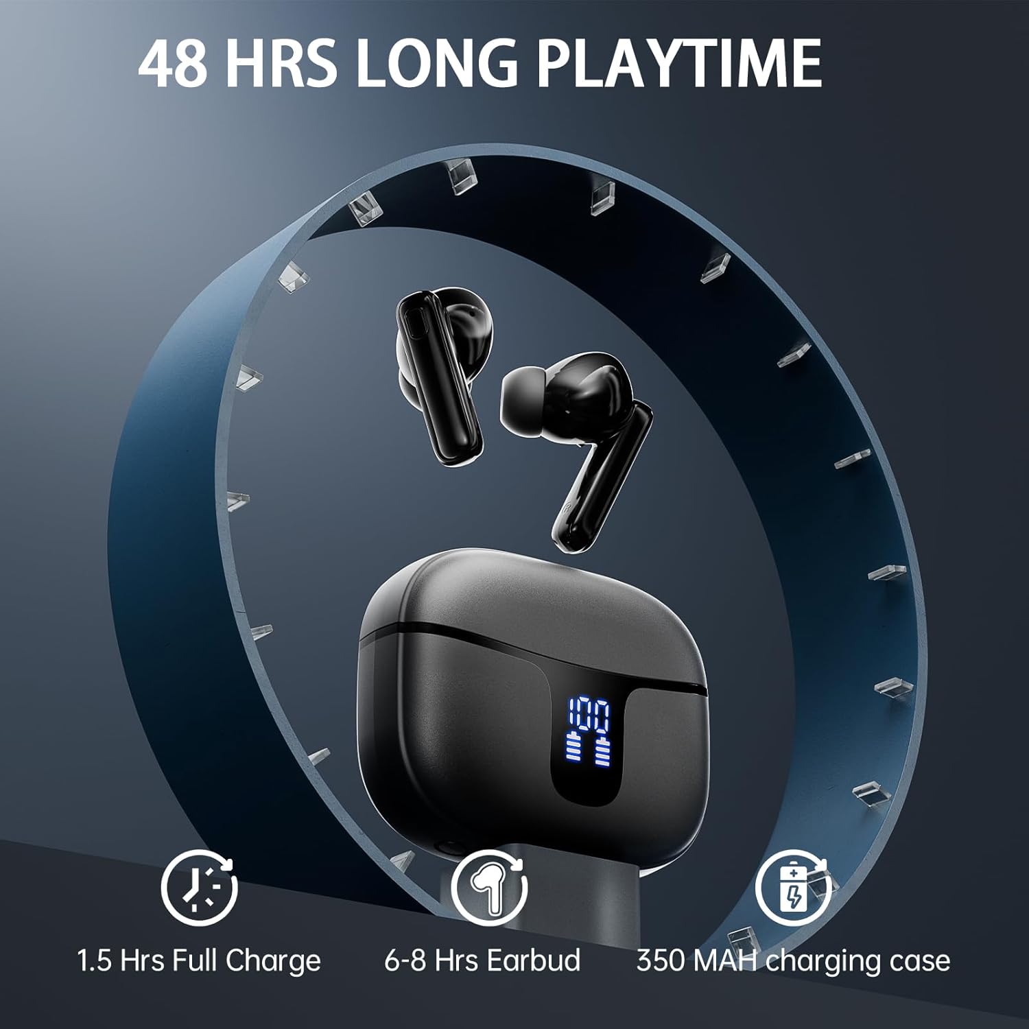 Thumbnail 3 de Stereo-Bass 3.0 Bluetooth Kopfhörer 48 Std