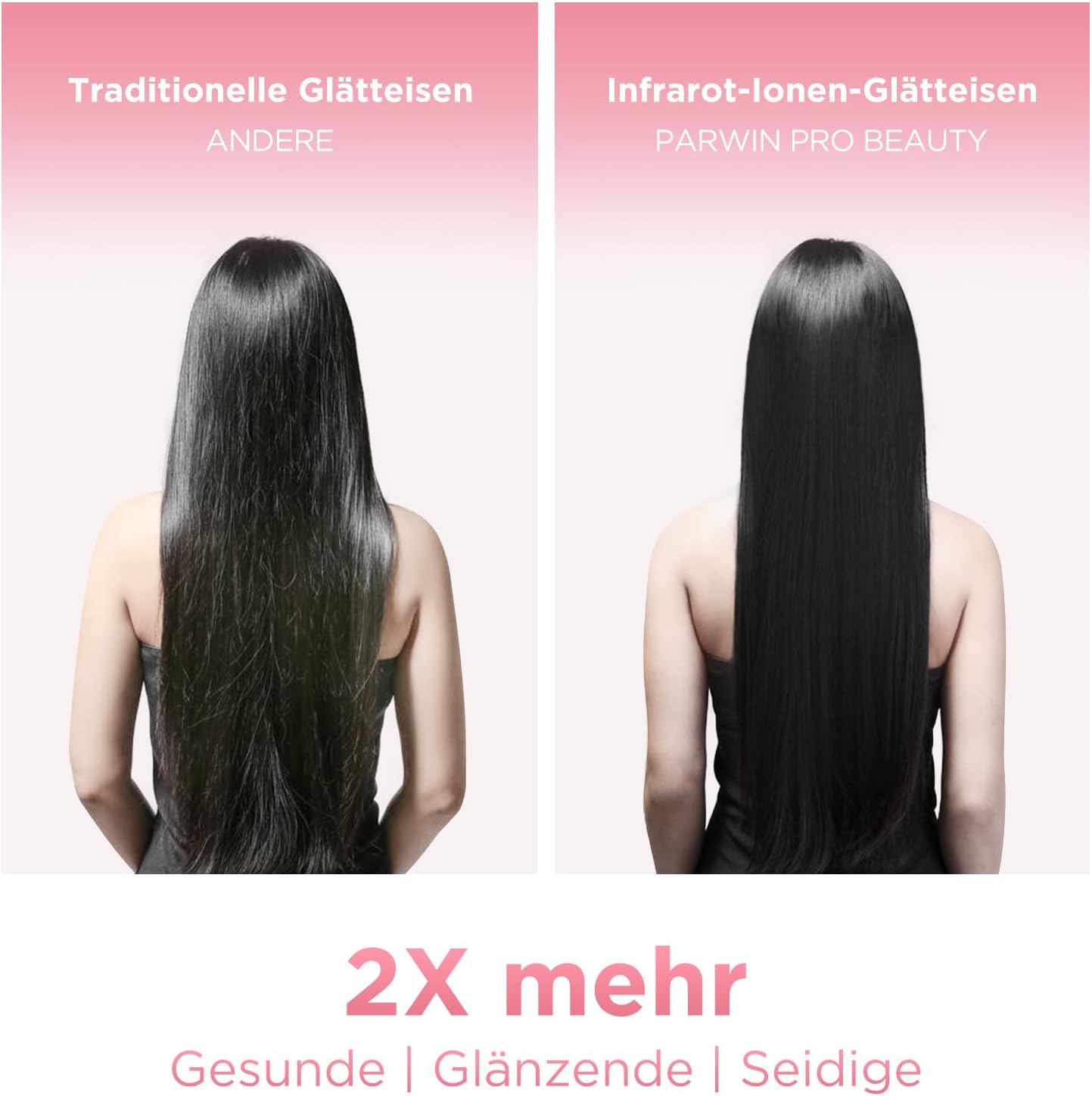 Thumbnail 5 de PARWIN PRO BEAUTY Infrarot-Ionen Haarglätter 2 in 1 – Glätten & Locken mit Infrarot- und Ionen-Therapie