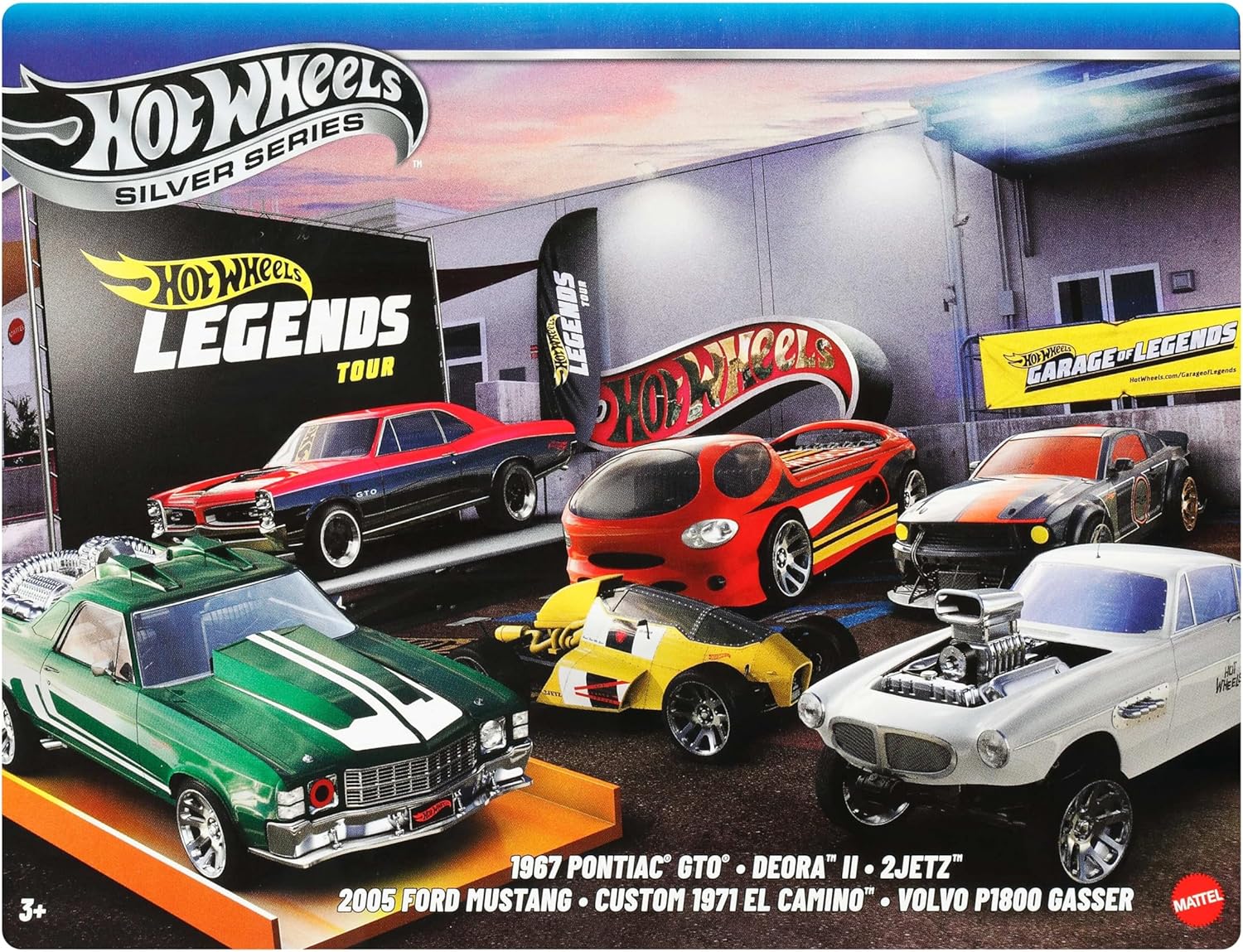 Thumbnail 5 de Coffret Hot Wheels Legends JBY78 : lot de 6 véhicules et camions métal moulé à l’échelle 1/64
