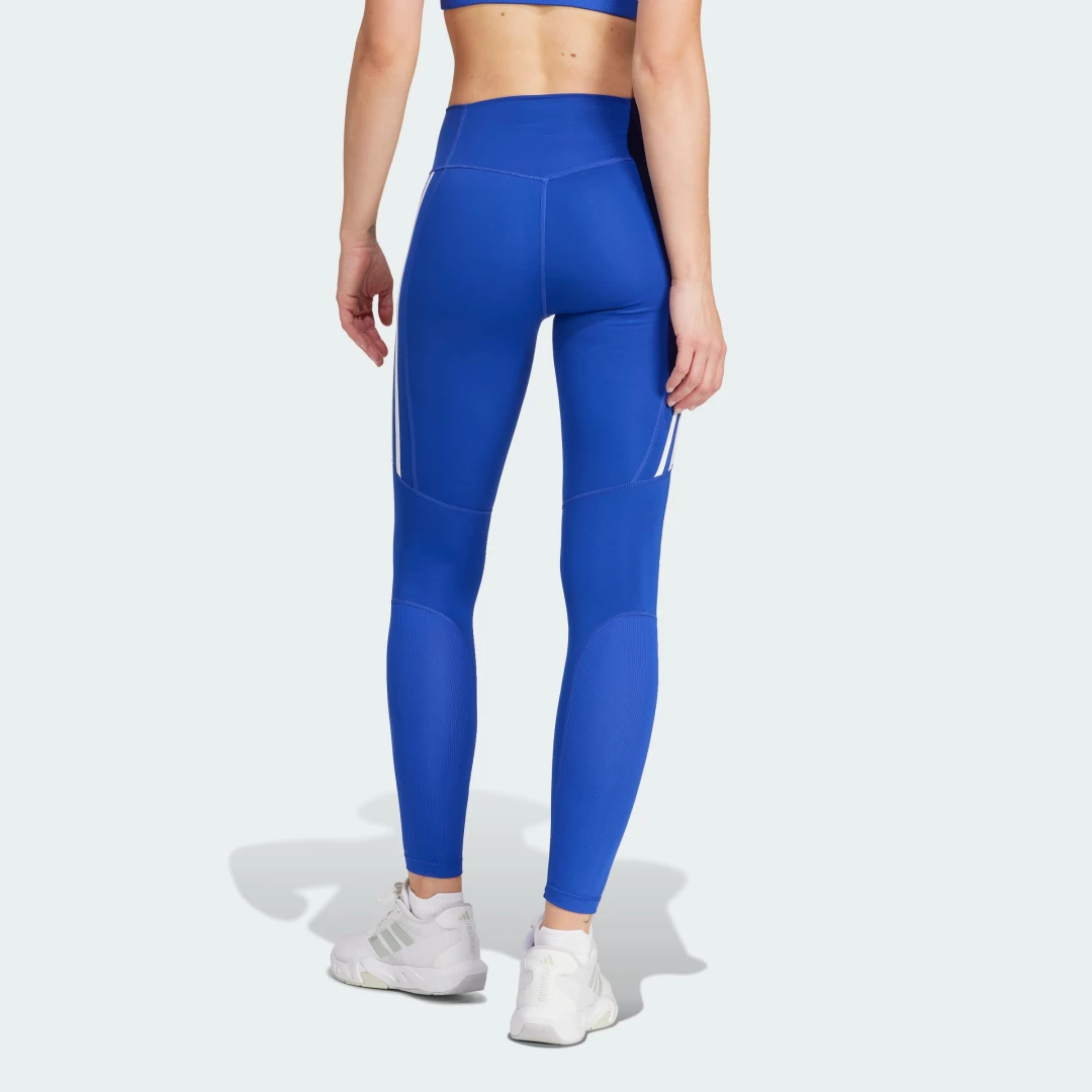 Thumbnail 1 de Mallas largas Optime Essentials Stash Pocket de Adidas – azul, para entrenar con comodidad