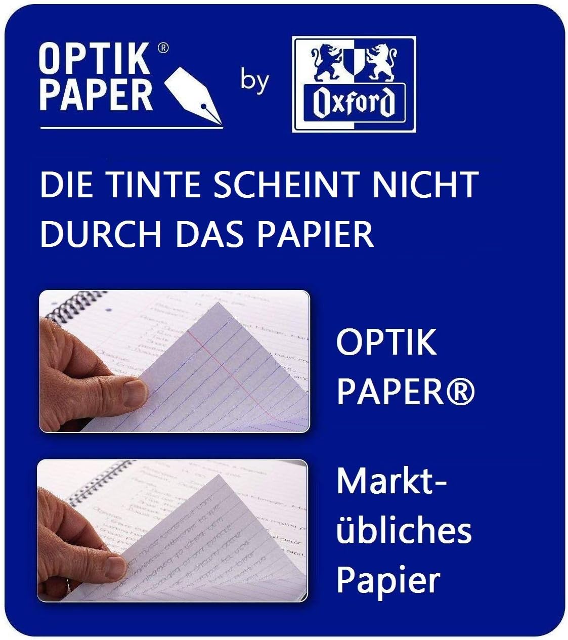 Thumbnail 6 de Oxford Schule Schulblock A4 kariert Lineatur 28, 100 Seiten, kopfgeleimt – 5 Stück