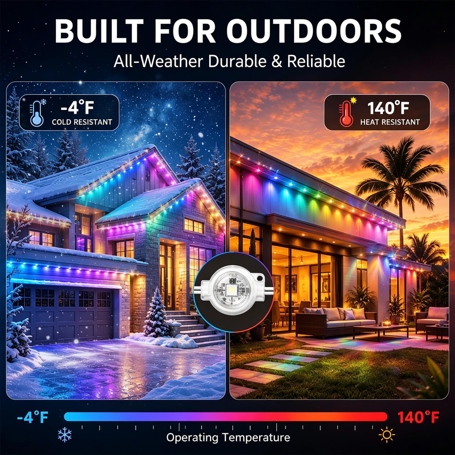 Detalle de Segrass Permanent Outdoor Lights 100FT
