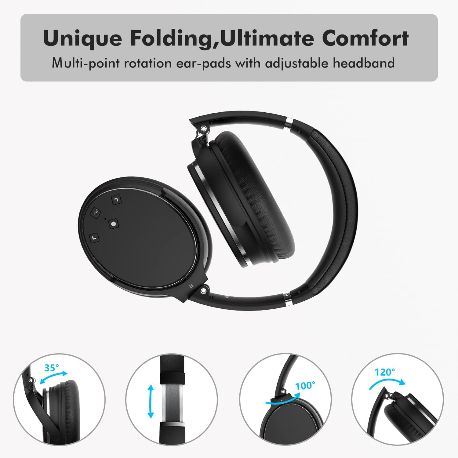 Thumbnail 4 de Srhythm NC25 ANC Bluetooth Headphones 50H