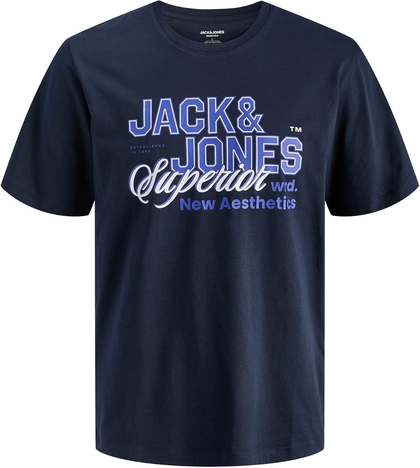 Thumbnail 6 de JACK & JONES Herren Jjelogo Tee SS O-Neck – 2 Farben, 1er Pack