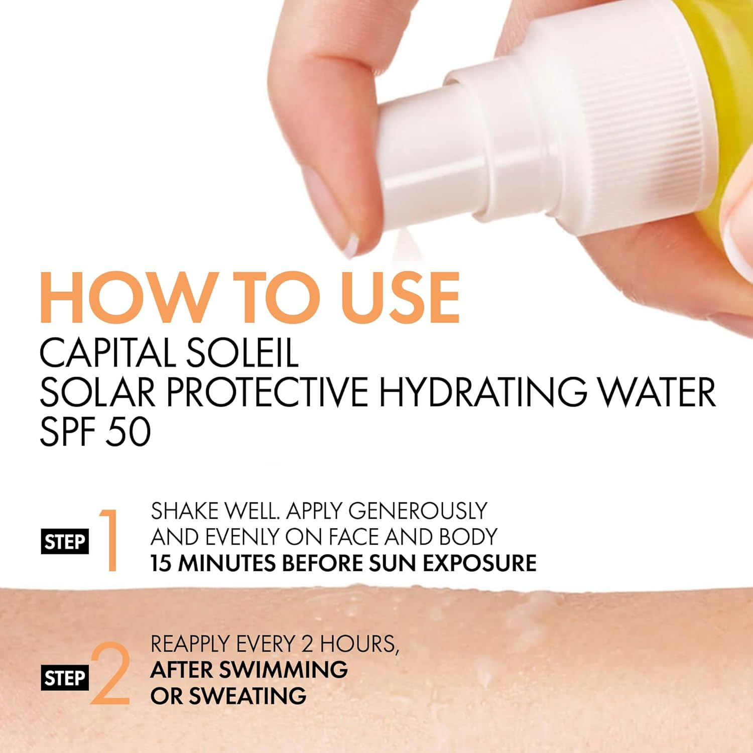 Detalle 2 de Vichy Capital Soleil Hydrating Sun Protection Water Spray SPF50 – UK Review