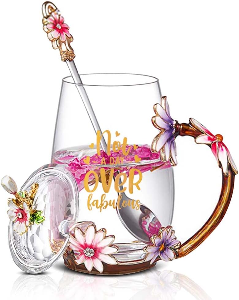 Thumbnail 5 de Luka Tech Enamel Flower Coffee Mug with Steel Spoon ⚡