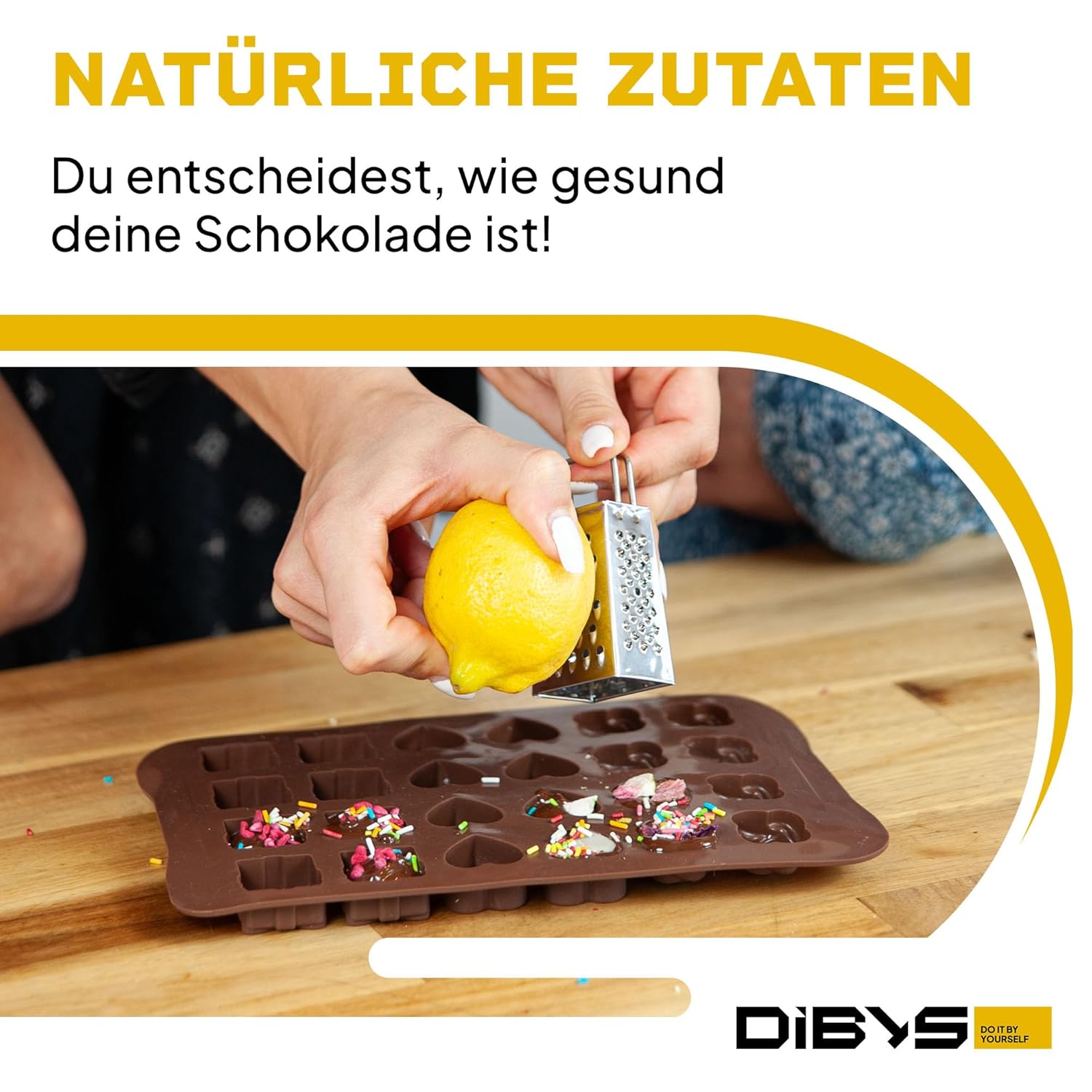 Thumbnail 2 de DIBYS DIY-Set Pralinen zum selber machen – Schokoladen-Kit mit natürlichen Zutaten & 12 Toppings