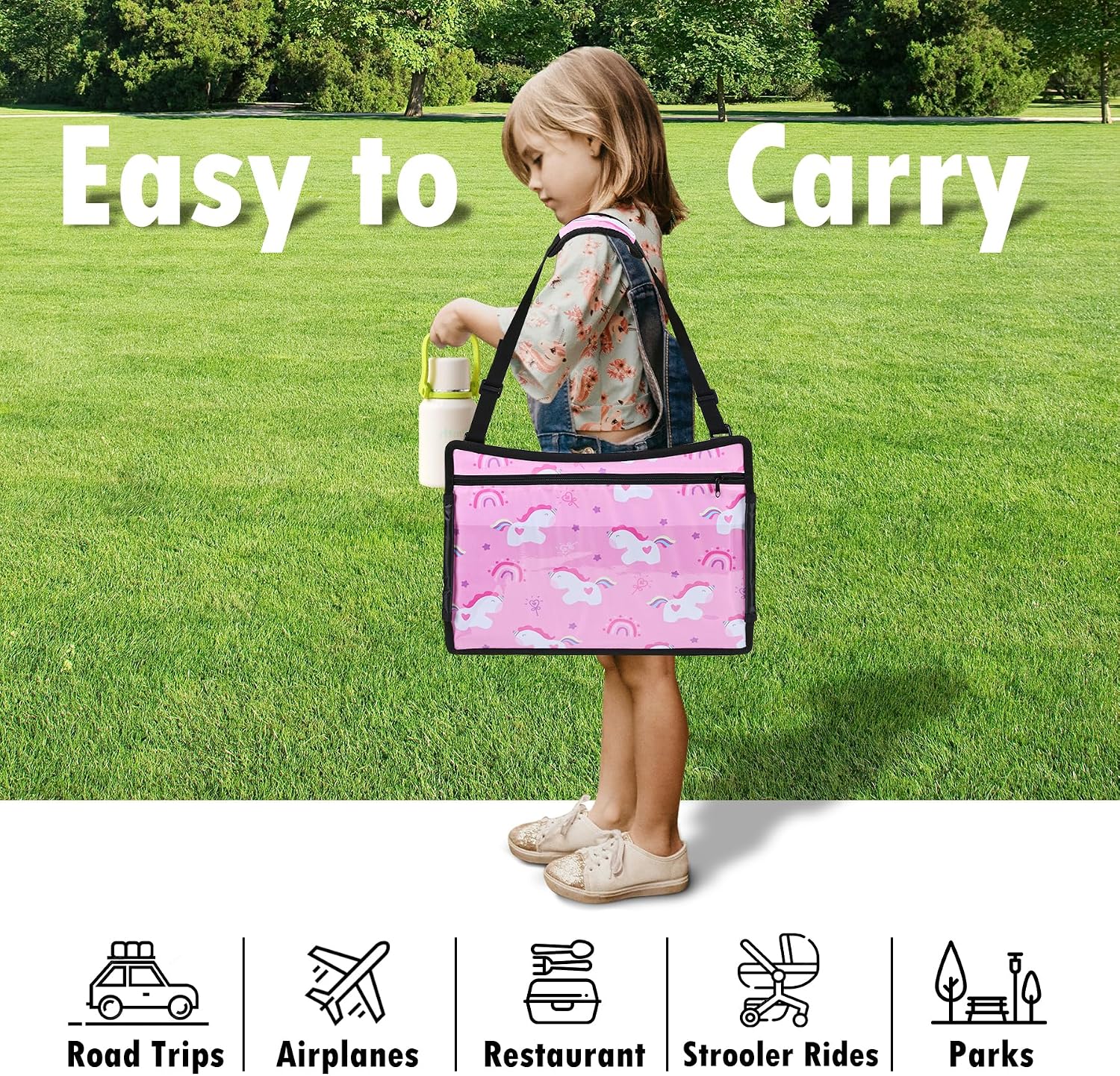 Thumbnail 1 de WENRENER Kids Travel Tray for Car Seat