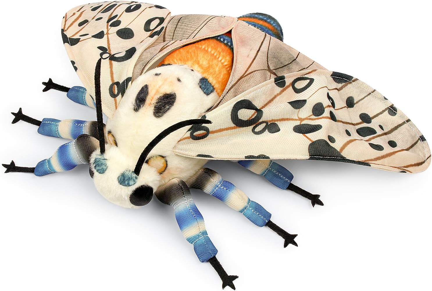 Thumbnail 1 de lilizzhoumax Simulation Leopard Moth plush 10.62in 🐛