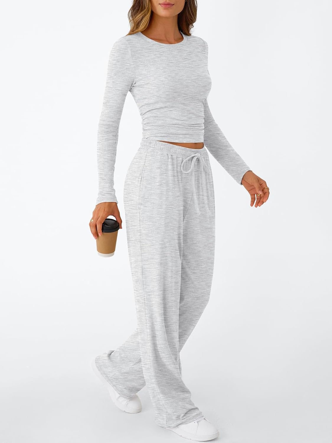 Detalle de Trendy Queen Two-Piece Lounge Set 92% Polyester