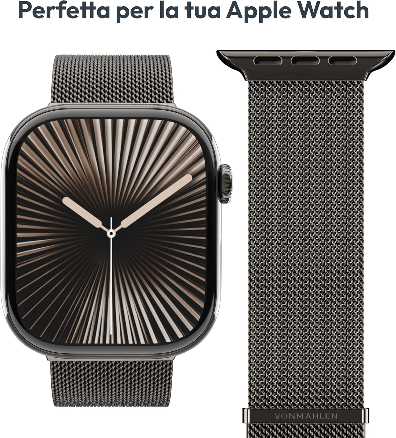 Thumbnail 5 de VONMÄHLEN Milanese Loop 2: cinturino magnetico in acciaio inox per Apple Watch Ultra 2, elegante e regolabile